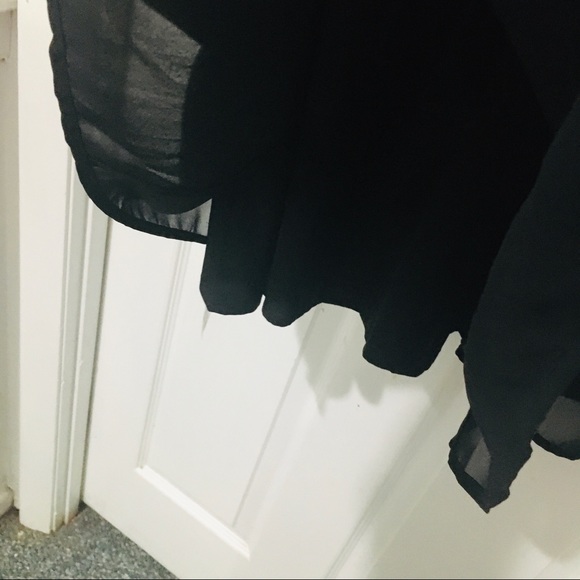 ASOS black and gold chiffon dress - Picture 6 of 8